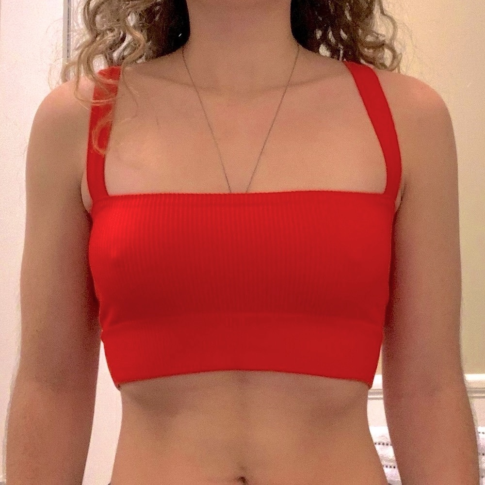 Urban Outfitters Out From Under Ribbed Red Tank Top